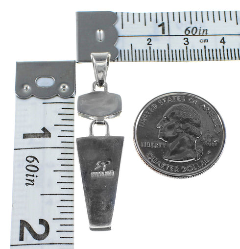 Southwest Multicolor Sterling Silver Slide Pendant OS58433